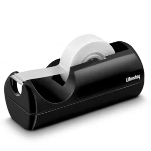 DÉVIDOIR ADHÉSIF NOIR L.15XP.6.5XH.6 CM POUR ROULEAU ADHÉSIF DE 33 MÈTRES