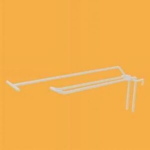 BROCHE DOUBLE FIL + T - L30CM - BLANC - POUR GRILLE