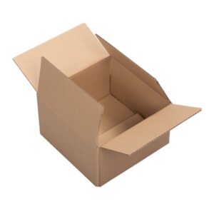 CAISSES EXPÉDITION SIMPLE CANNELURE EN KRAFT BRUN 25X20X15CM PAR 20