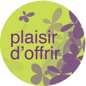 ETIQUETTES CADEAUX ADHÉSIVES "PLAISIR D'OFFRIR" 30MM PAR 500