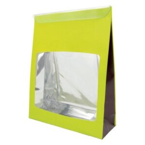 POCHETTE ÉTUI VERT ET CHOCOLAT 13+4