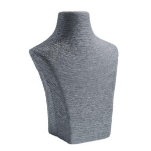 PORTE COLLIERS BUSTE GRIS L24 X P11 X H30CM