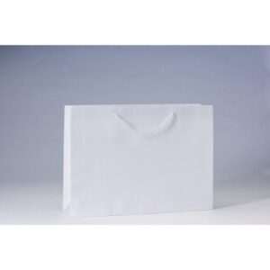 SAC LUXE PELLICULÉ BLANC L46XP10XH33CM - PAR 12