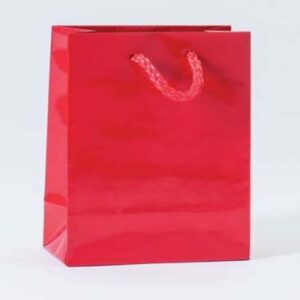 SAC LUXE PELLICULÉ ROUGE L11XP6XH14CM - PAR 12