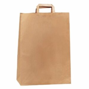 SAC KRAFT POIGNÉES PLATES BRUN 32*17*45CM - PAR 50