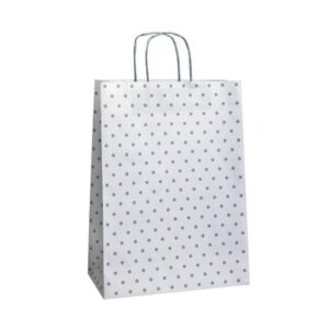 SAC POIS CHARME POIGNÉES TORSADÉES 26X11X24CM - PAR 25