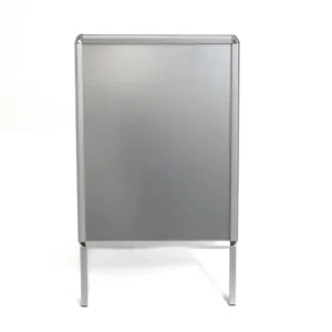 CHEVALET ALUMINIUM 60X80CM CLIPSABLE COINS ARRONDIS