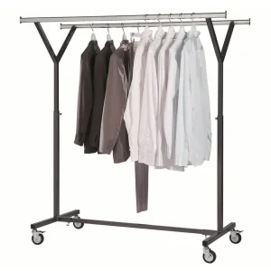 PORTANT DOUBLE BARRE "Y" - L140XH180CM - GRIS