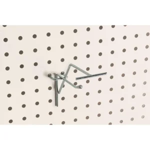 BROCHE SIMPLE FIL + T L10CM POUR FOND PERFORÉ + EMBOUT - ZINGUÉ